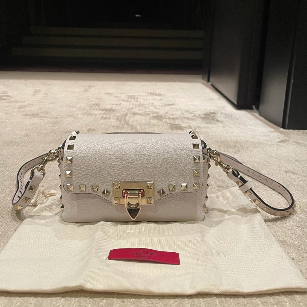 Valentino Mini Rockstud Leather Crossbody Bag